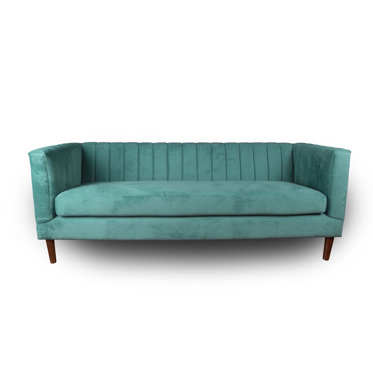 LATAM HOME - Sofá Sorrento 3 Cuerpos Tela Velvet Vivian Verde