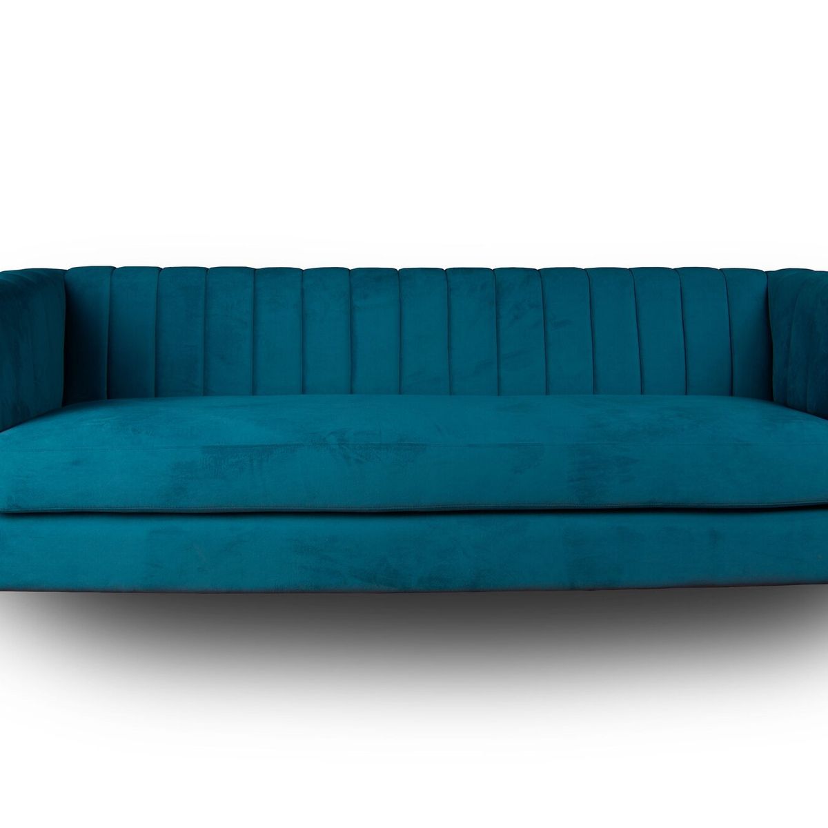 LATAM HOME - Sofá Sorrento 3 Cuerpos Tela Velvet Vivian Azul