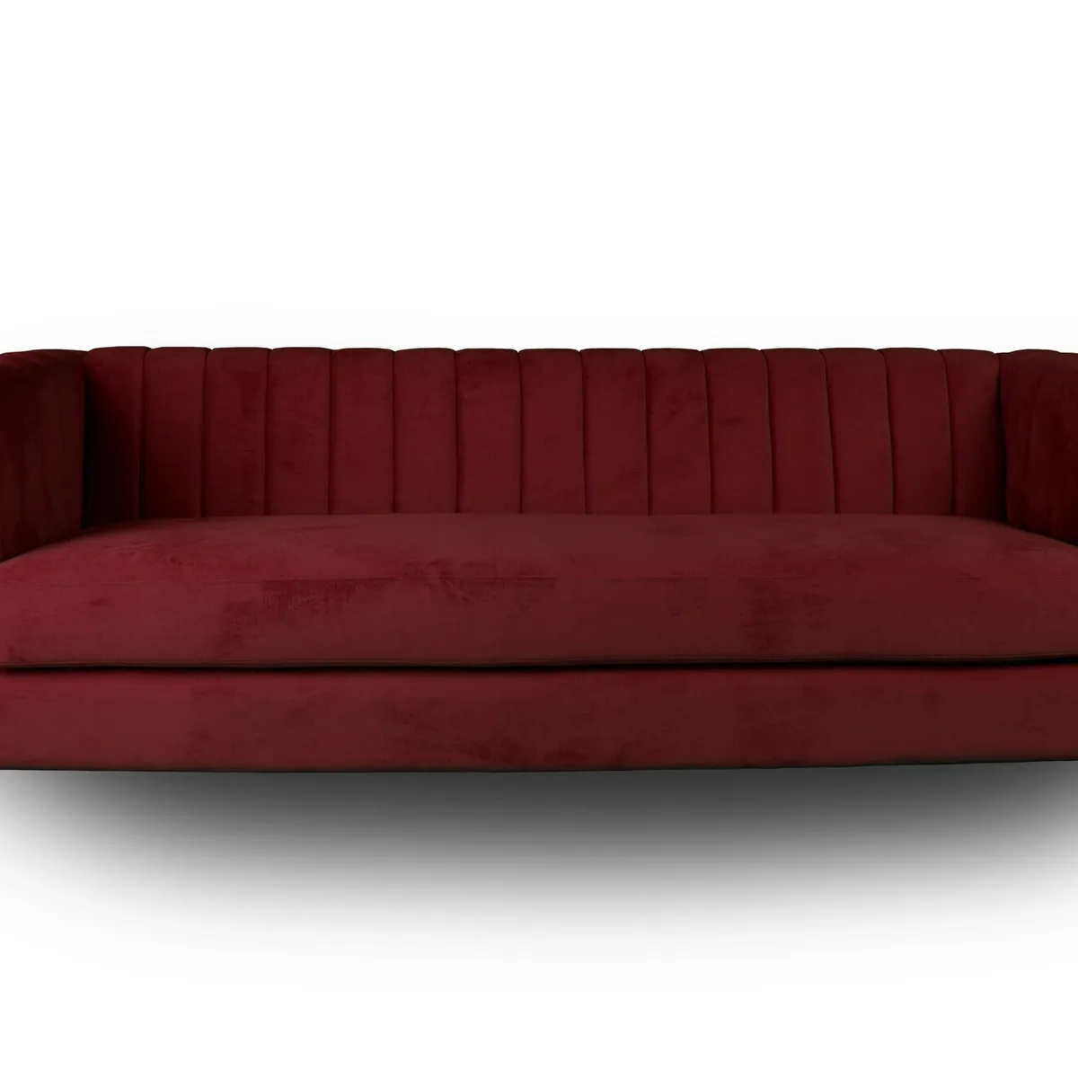 LATAM HOME - Sofa Sorrento 3 Cuerpos Tela Velvet Vivian Burdeo