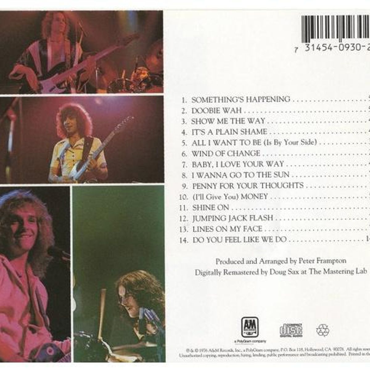 HITWAY MUSIC - PETER FRAMPTON - FRAMPTON COMES ALIVE - CD HITWAY MUSIC