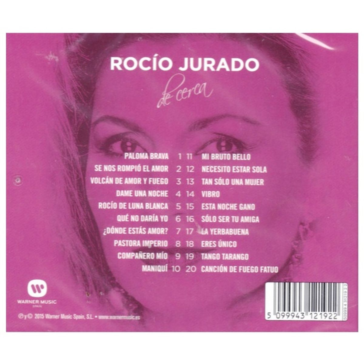 HITWAY MUSIC - ROCIO JURADO - DE CERCA - CD HITWAY MUSIC