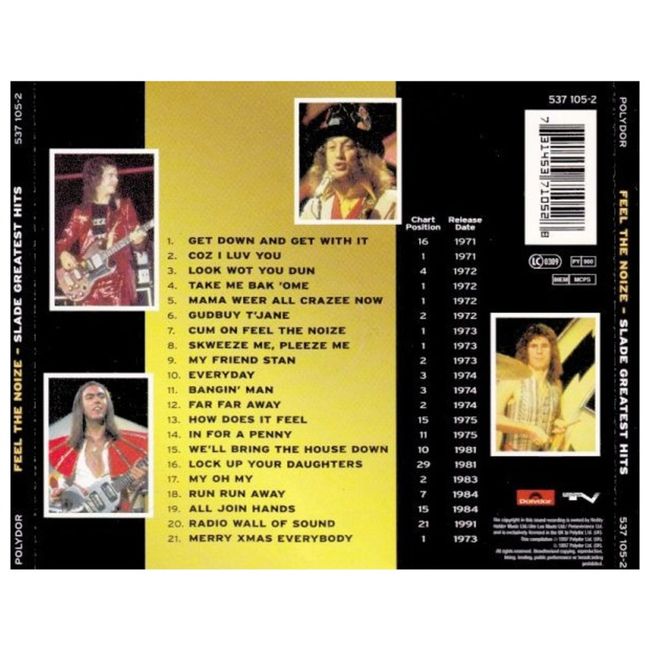 HITWAY MUSIC - SLADE - FEEL THE NOIZE: GREATESTS HITS - CD HITWAY MUSIC