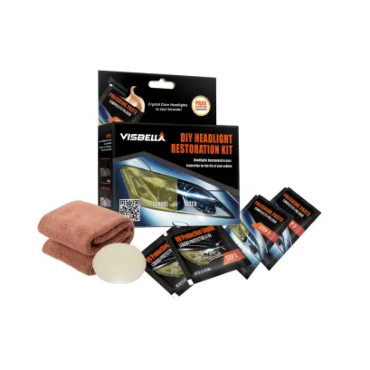 GENERICO - Kit De Restauracion De Focos Visbella Pulidor Protector Auto