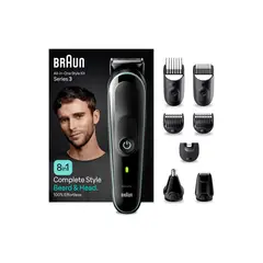 BRAUN - Recortadora de Pelo Series 3 MGK3441 8 en 1 Style Kit