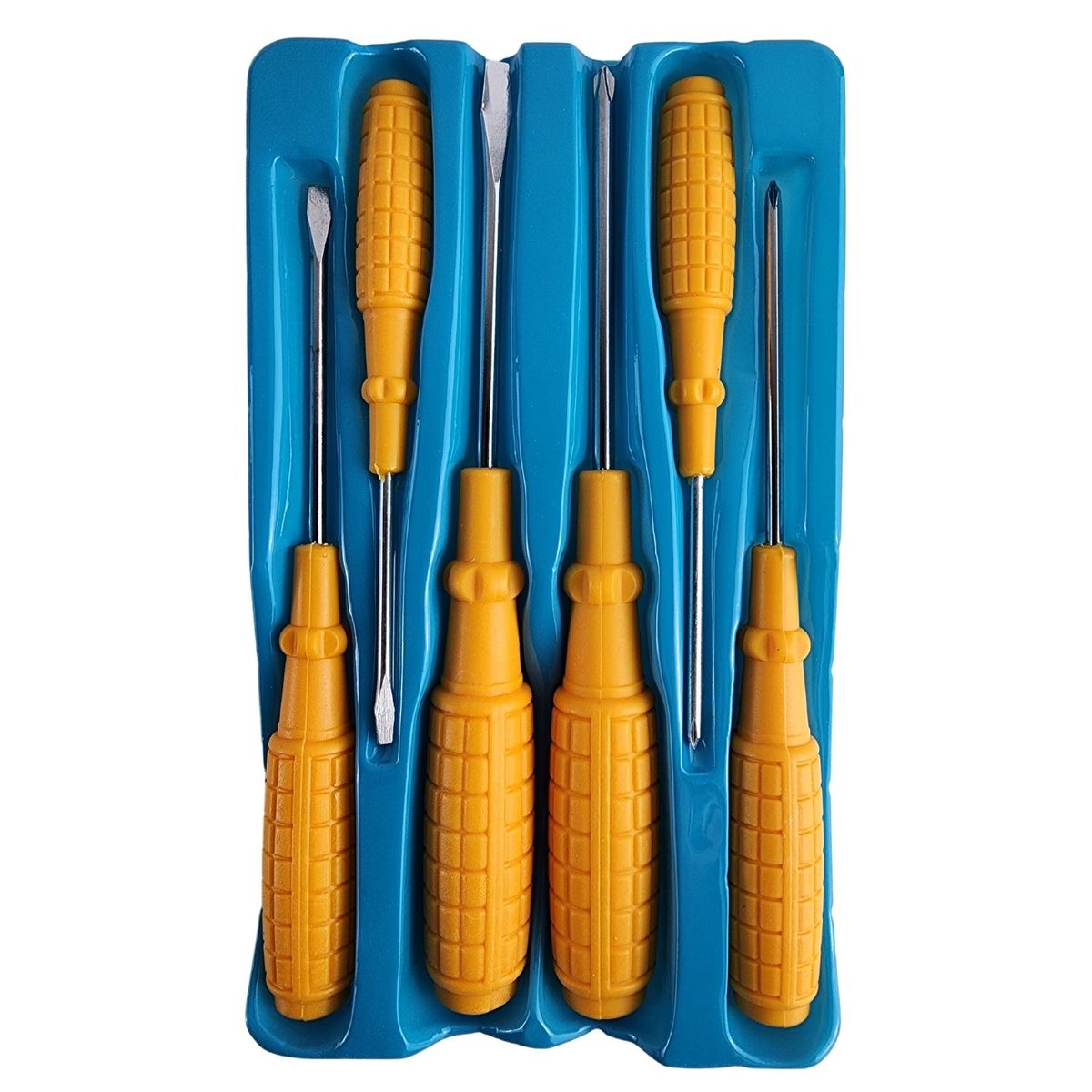 GENERICO - Set de Herramientas Destornilladores Cruz Paleta 6 Piezas