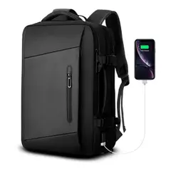 MUNDO MAGIA - Mochila Maleta Impermeable Antirrobo Expansible 35l Usb
