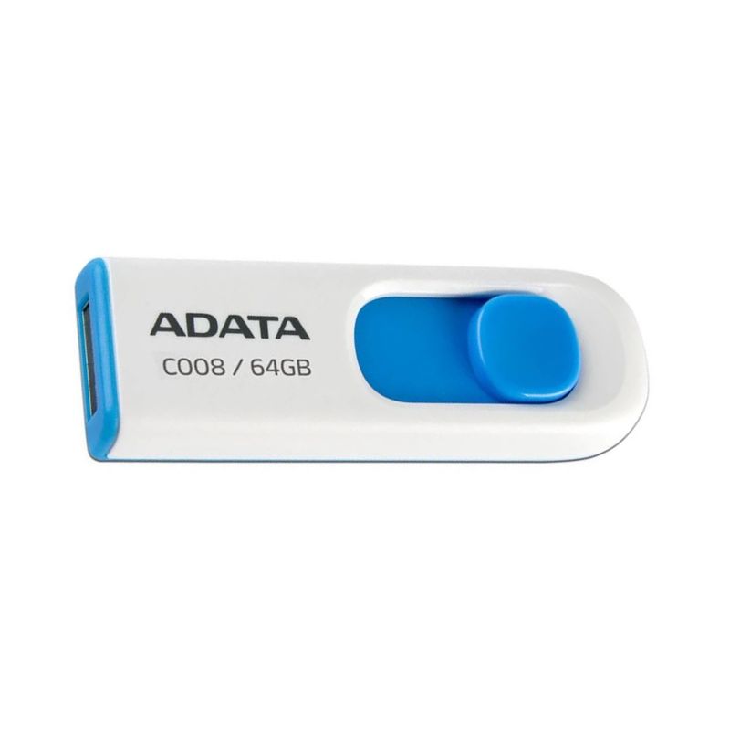 ADATA - Pendrive 64GB Adata C008 Usb BlancoAzul Classic