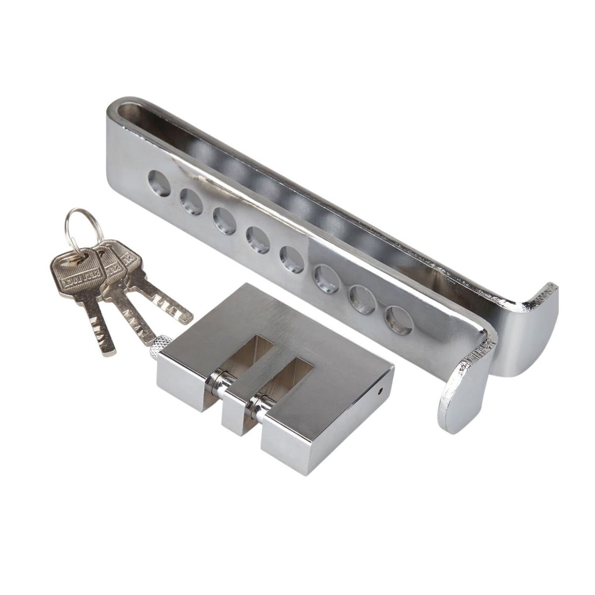 GENERICO - Barras Traba Pedal con Candado y Llaves Seguridad Auto Robo