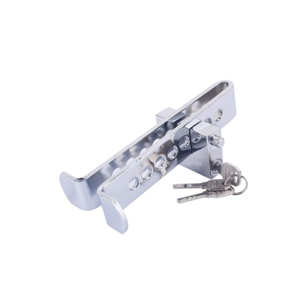 GENERICO - Barras Traba Pedal con Candado y Llaves Seguridad Auto Robo