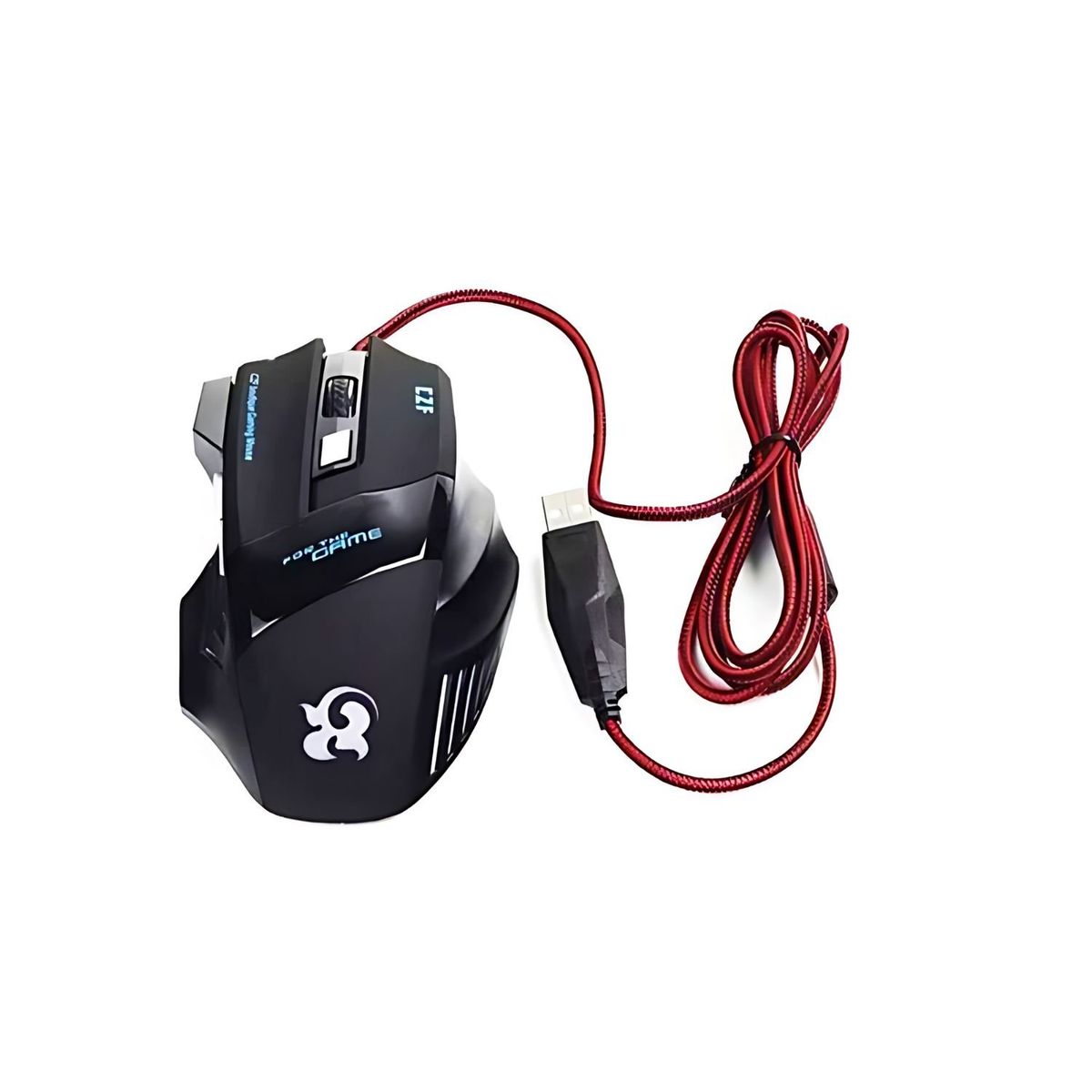 GENERICO - Mouse Gamer T6 Juego 6 Botones Retroiluminacion Reforzado.