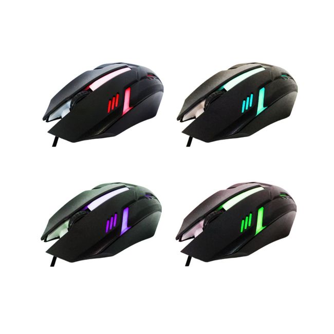 GENERICO - Mouse Gamer Con Luz Led Cambia Color Cable Usb Modelo Q52.