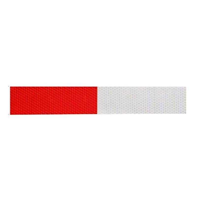 GENERICO - Cinta Adhesiva Reflectante Roja Y Blanca 50 Mm X 45 Metros