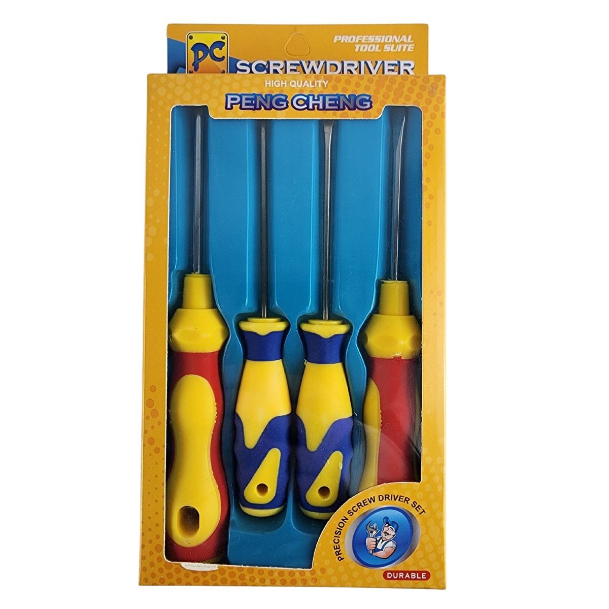 GENERICO - Set de Herramientas Destornilladores Cruz Paleta 4 Piezas Manual