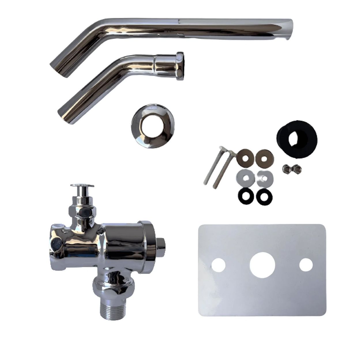 GENERICO - Fluxómetro Botón Entrada Superior 3 / 4 WC