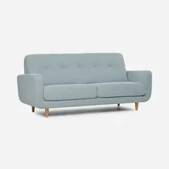 ROSEN - Sofá Sophia 3 Cuerpos Tela Celeste