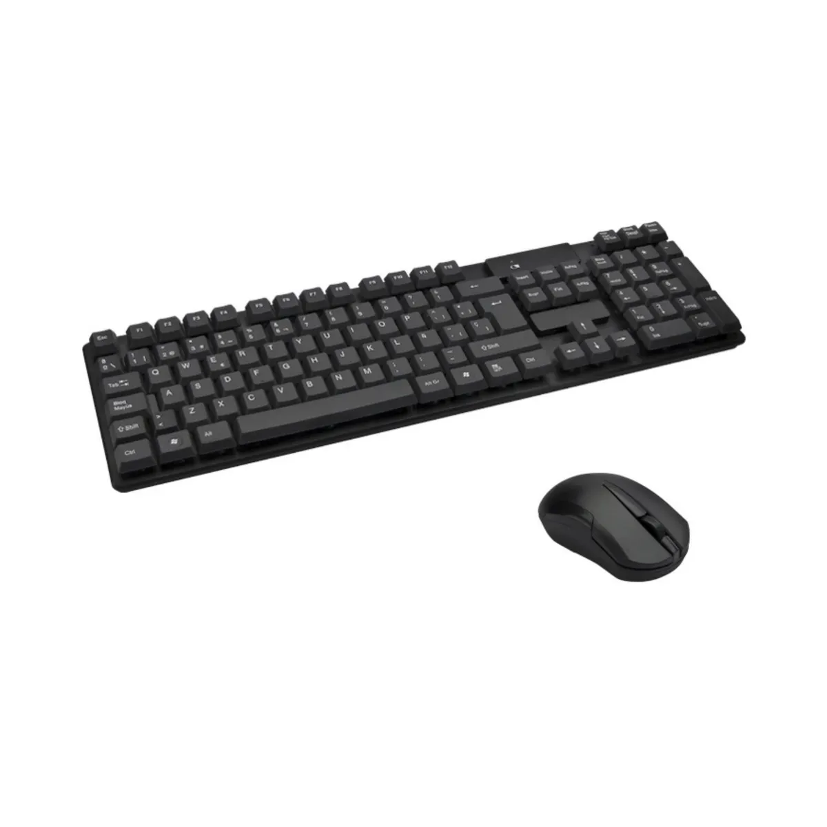 GENERICO - Kit Combo Teclado y Mouse Usb Wireless Con Adaptador TJ808.