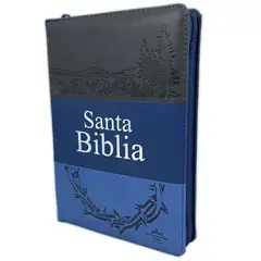 SOCIEDADES BIBLICAS UNIDAS - Reina Valera 1960 letra grande azul negro con cierre e índice
