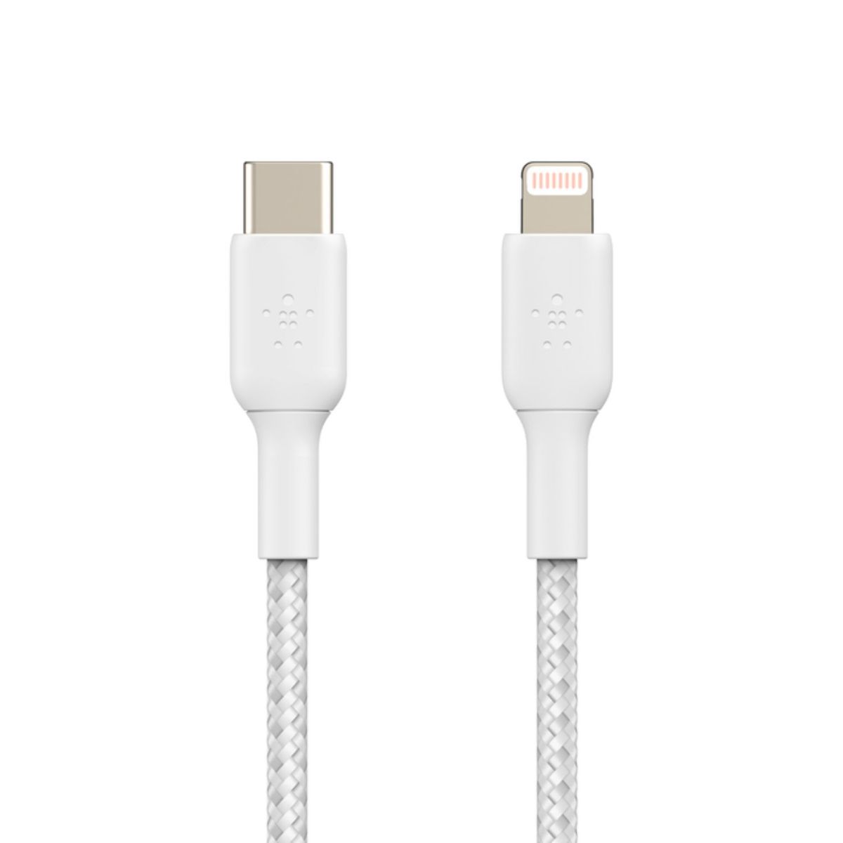 BELKIN - Cable trenzado USB-C a Lightning BOOST CHARGE Blanco