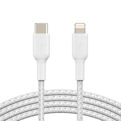Imagen 2 del producto Cable trenzado USB-C a Lightning BOOST CHARGE Blanco