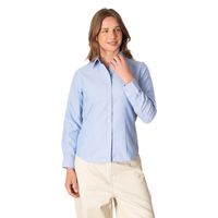 Blusa Mujer Oxford Premium Manga Larga Uv