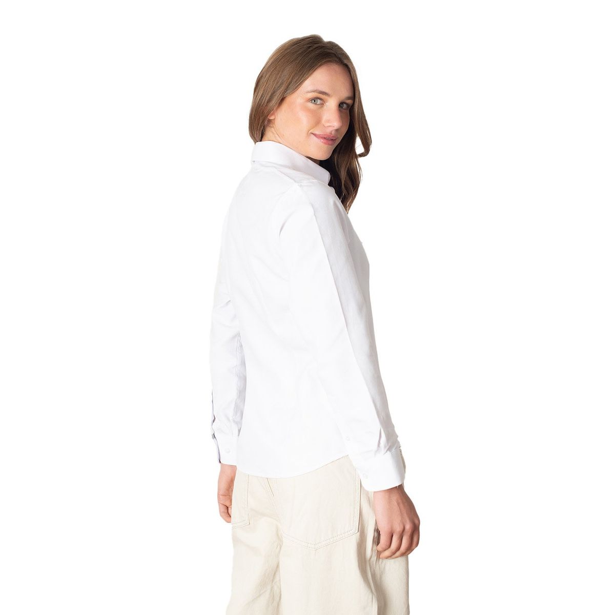 INDUSBORD - Blusa Mujer Oxford Premium Manga Larga Uv Indusbord