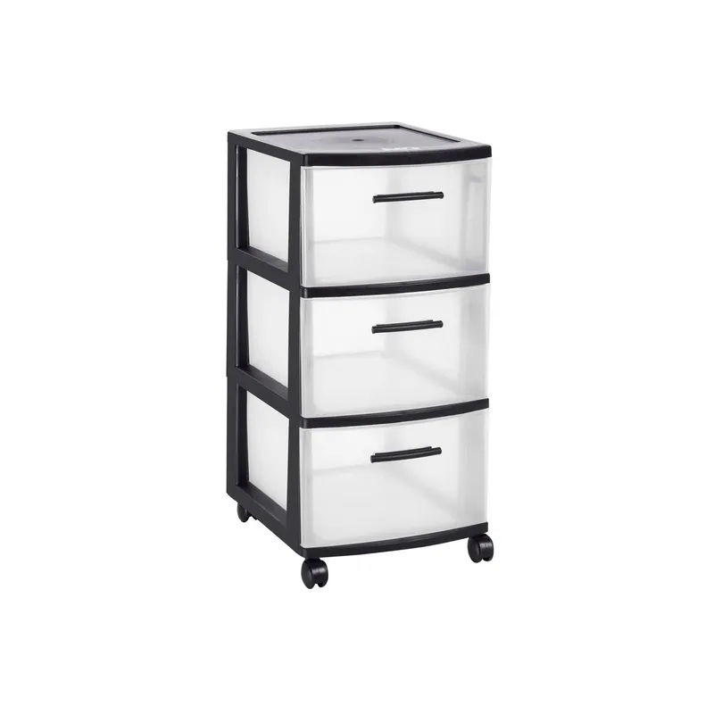 QRUBBER - Cajonero 3 Niveles Eclypse Negro MQ QRubber