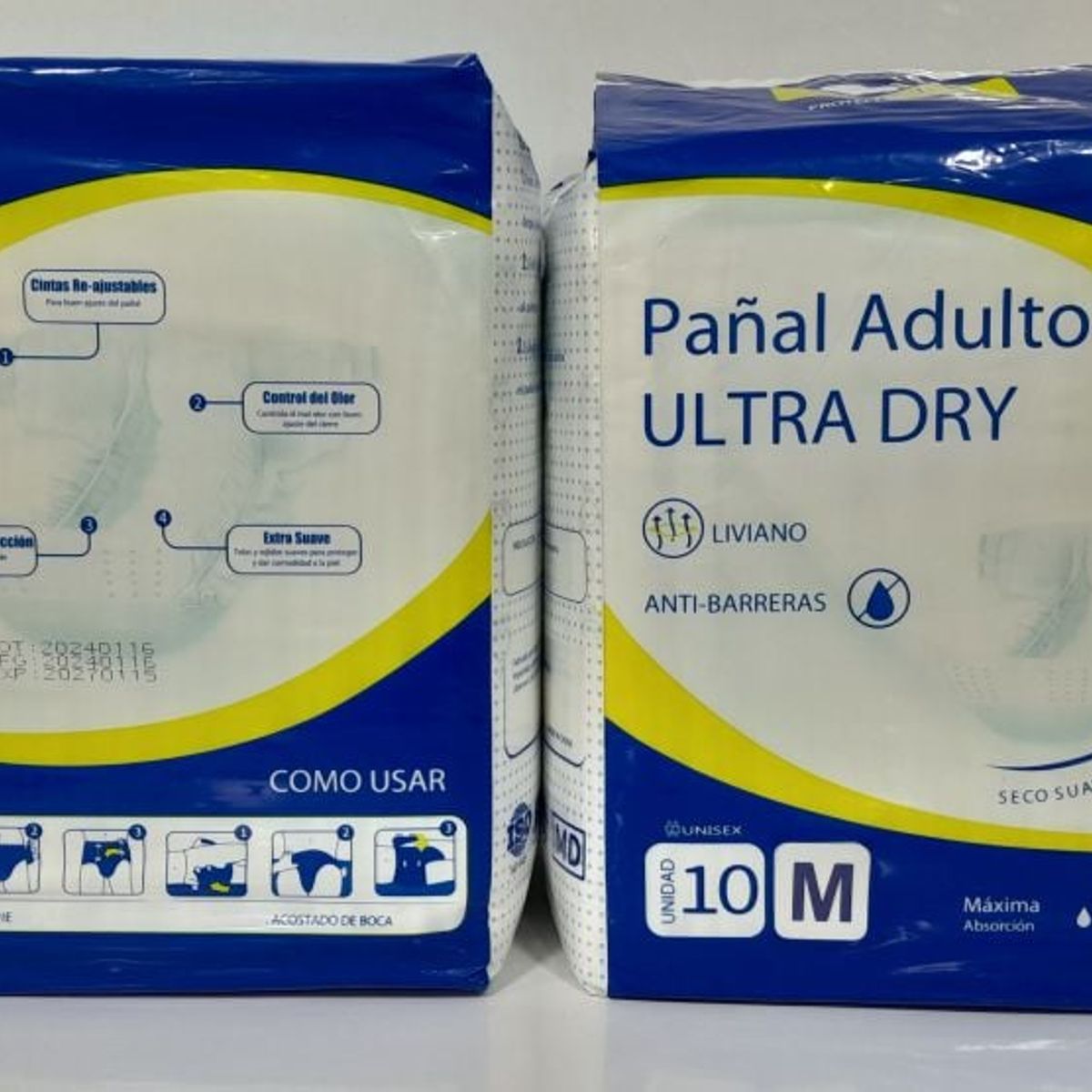 GENERICO - PAÑAL ADULTO ULTRA SECO TALLA M