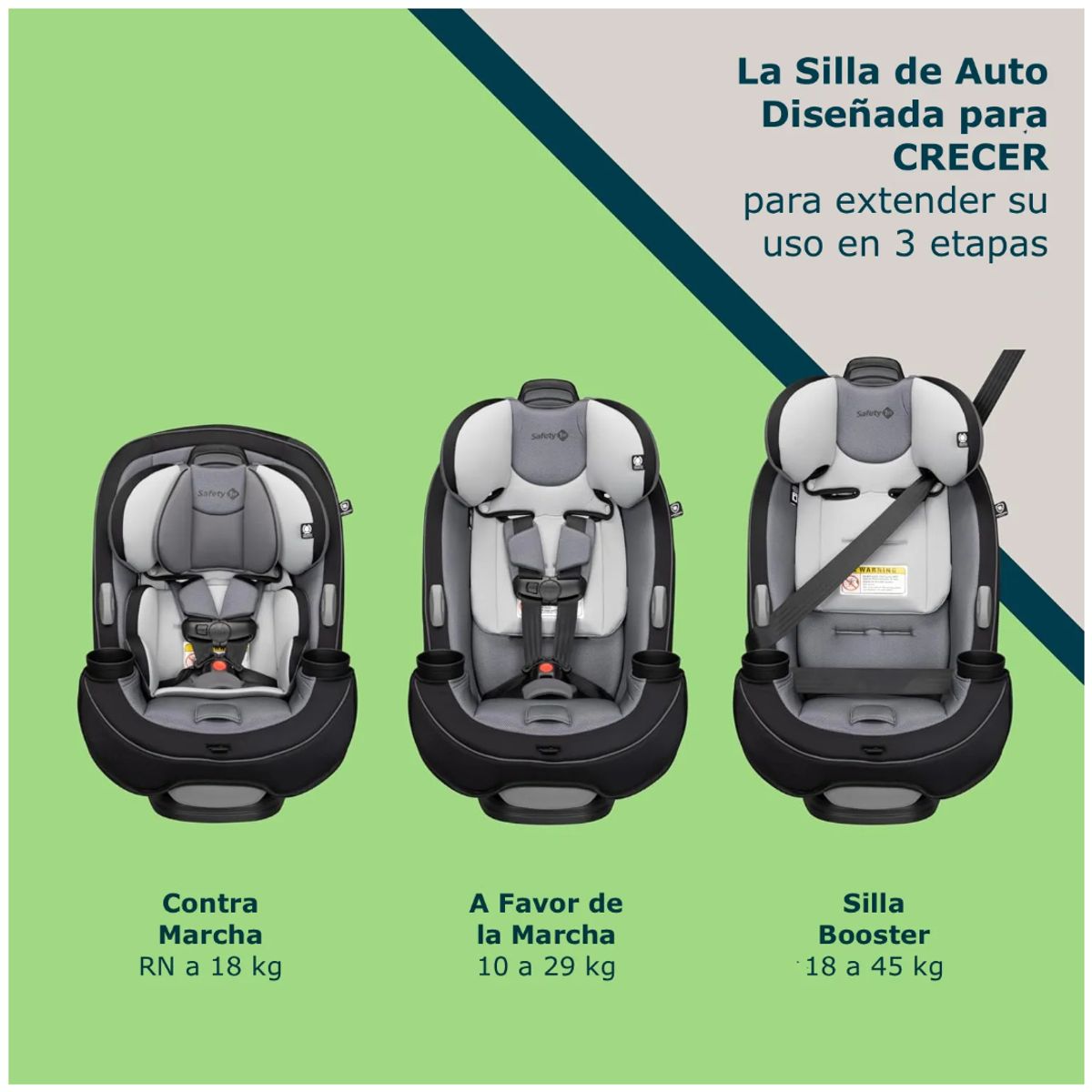 SAFETY 1ST - Silla Auto Convertible SAFETY 1ST Grow And Go All in One