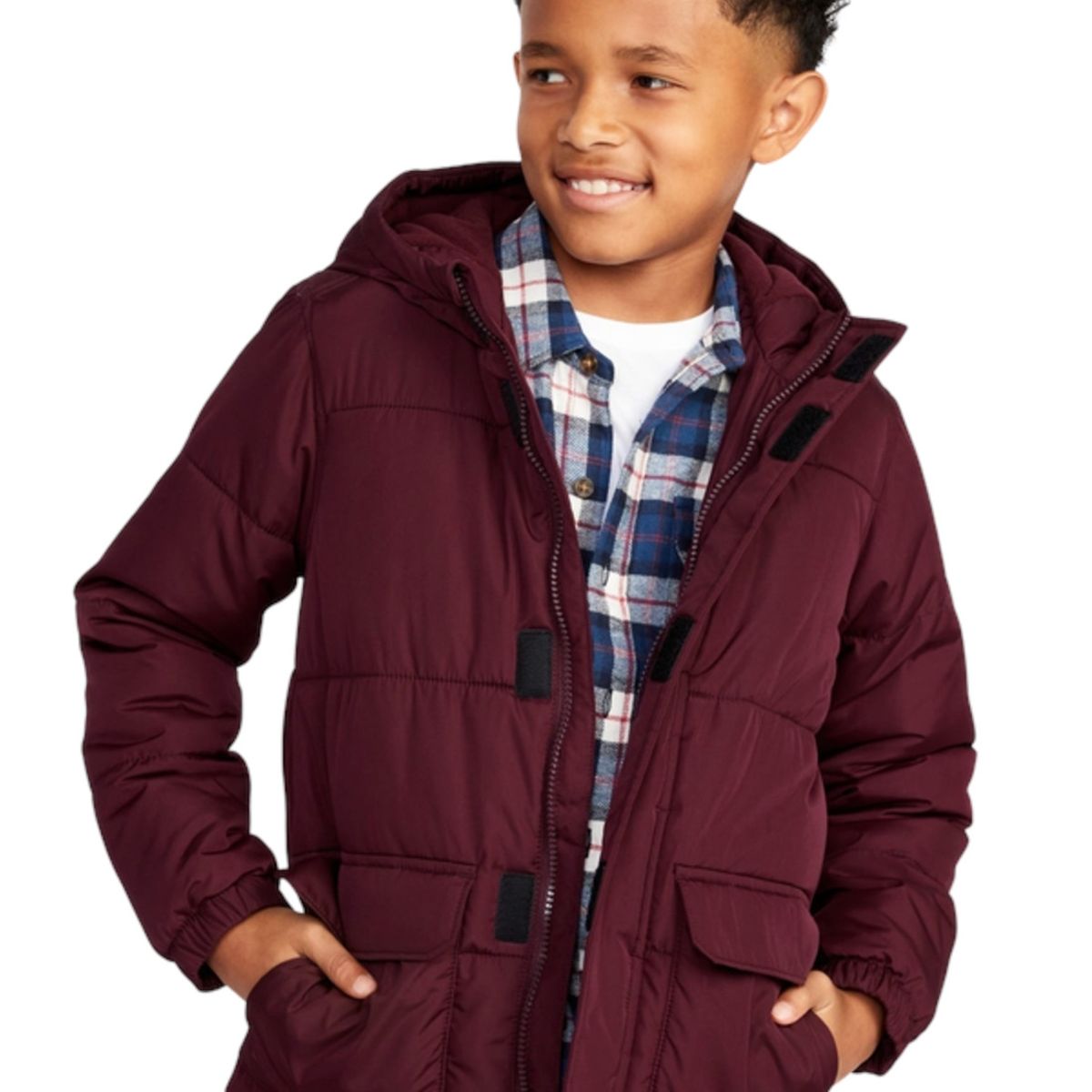 OLD NAVY - Parka Puffer Burdeo OLD NAVY