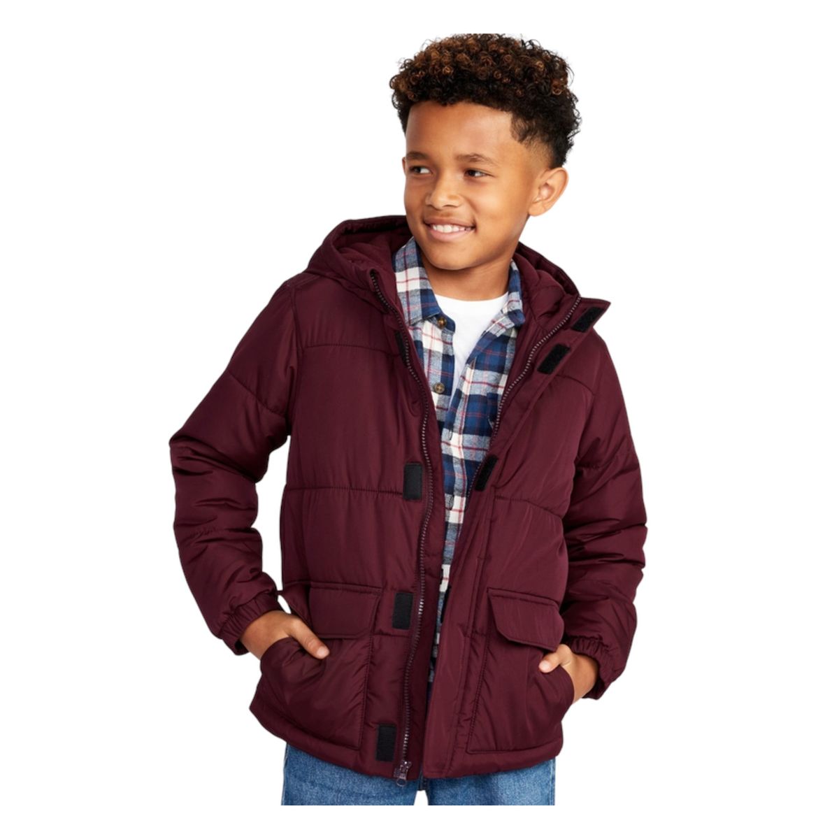 OLD NAVY - Parka Puffer Burdeo OLD NAVY
