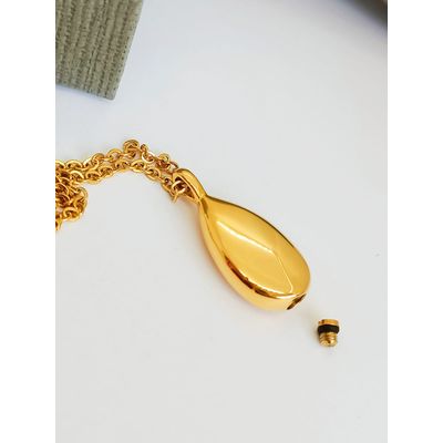 Imagen 2 del producto Colgante urna cremacion chapado en oro 18kl anfora