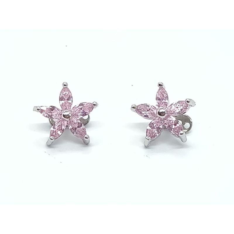 ELBAULDEJUMA - Piercing ancla dermica rosca piel flor zirconia