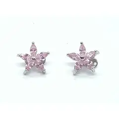 ELBAULDEJUMA - Piercing ancla dermica rosca piel flor zirconia