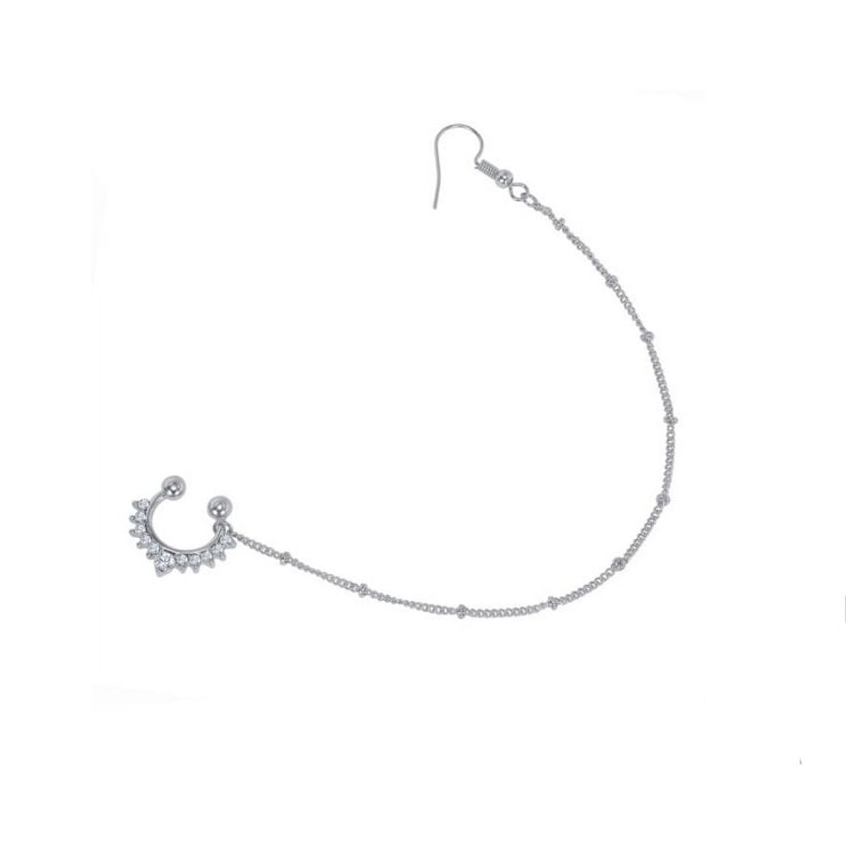 ELBAULDEJUMA - Piercing  cadena india septum sin perforar