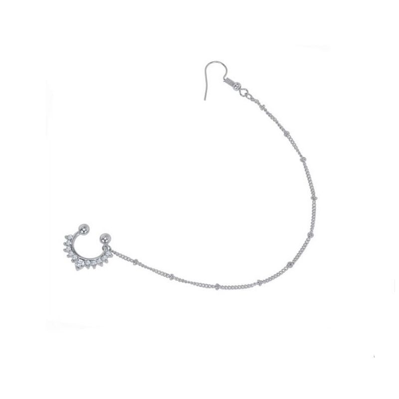 ELBAULDEJUMA - Piercing  cadena india septum sin perforar