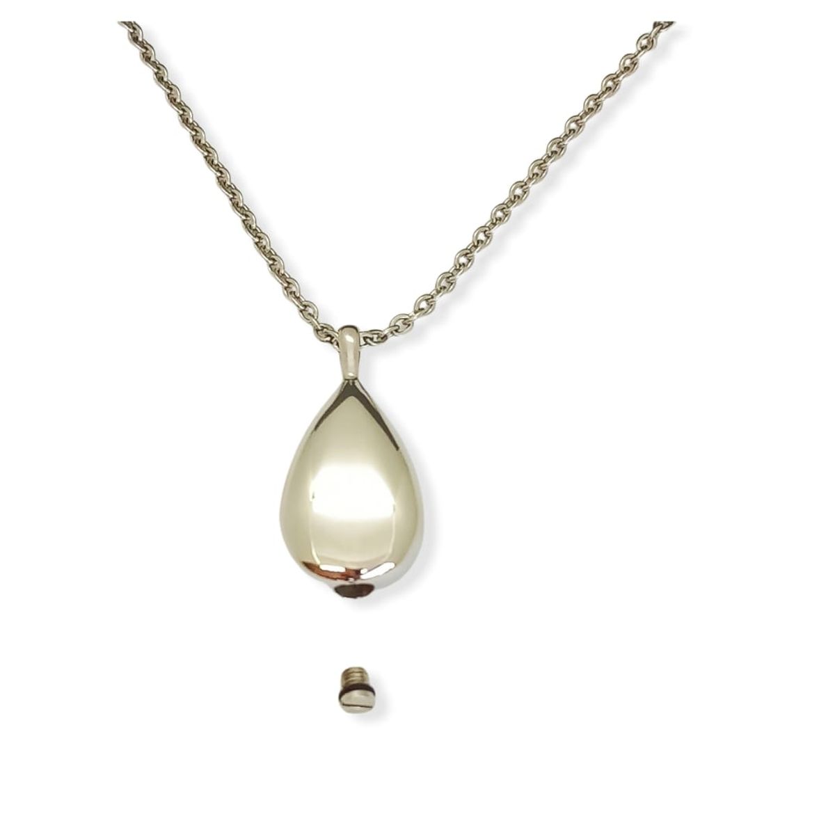 ELBAULDEJUMA - Colgante urna cremacion gota de agua cenizas amor