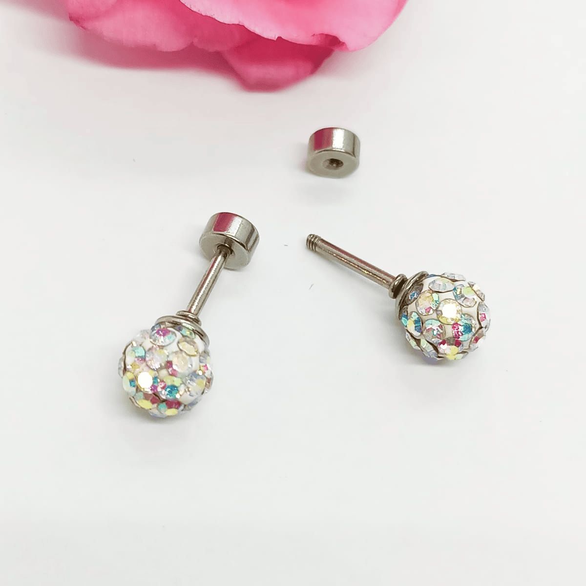 ELBAULDEJUMA - Aros seguridad punto de luz acero bola fuego tornasol