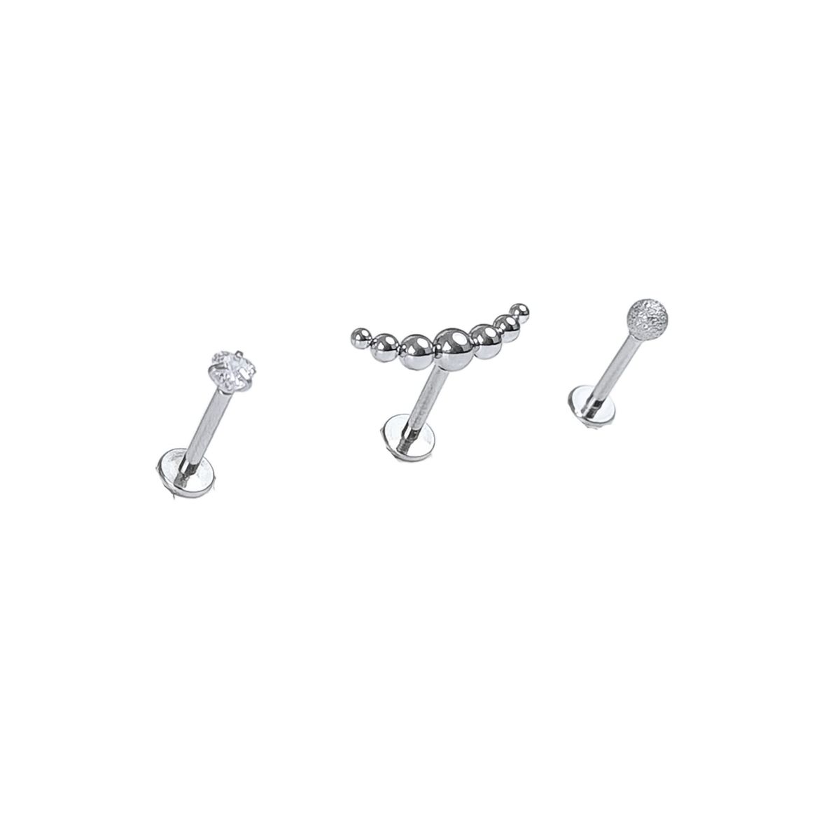 ELBAULDEJUMA - Conjunto set Piercing Modelo Nova Nostril Labret Punto Trepador