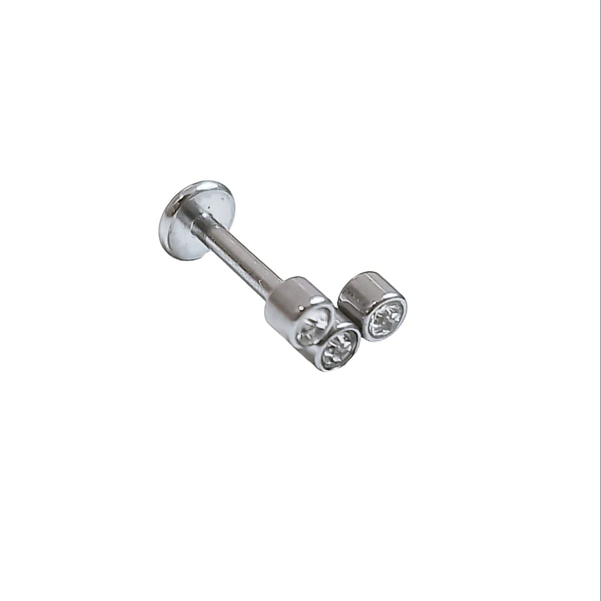 ELBAULDEJUMA - Piercing Tragus Conch Labret Modelo Triada Hipoalergenico Unidad