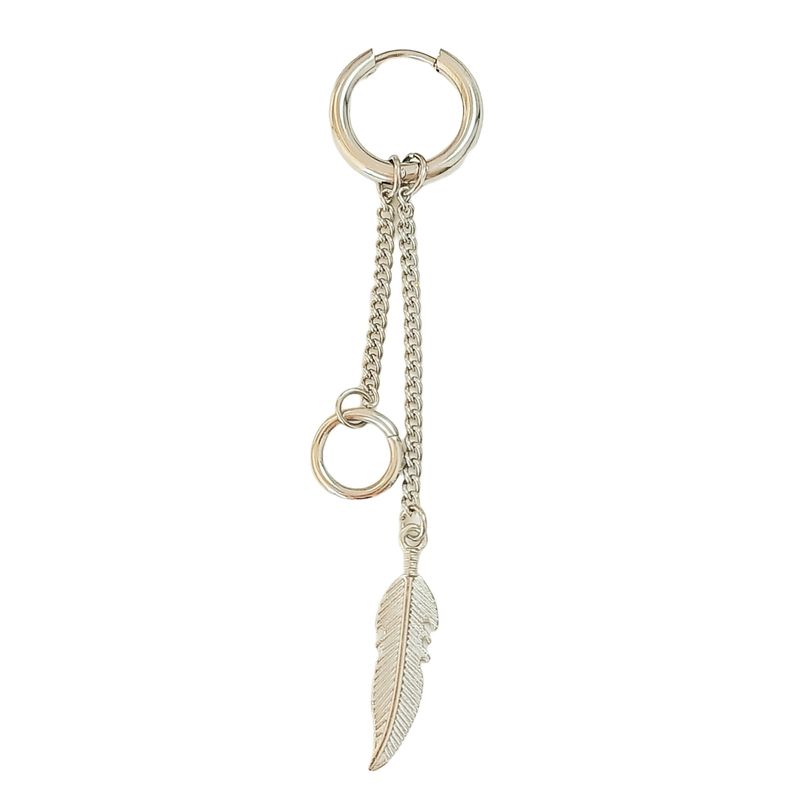 ELBAULDEJUMA - Aro Largo Kpop Pluma Cosplay Punk Drop Doble Uso Unidad Moda