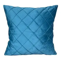 GENERICO - Fundas Para Cojin Tercipelo Rombo Velvet Variedad De Colores - Turquesa