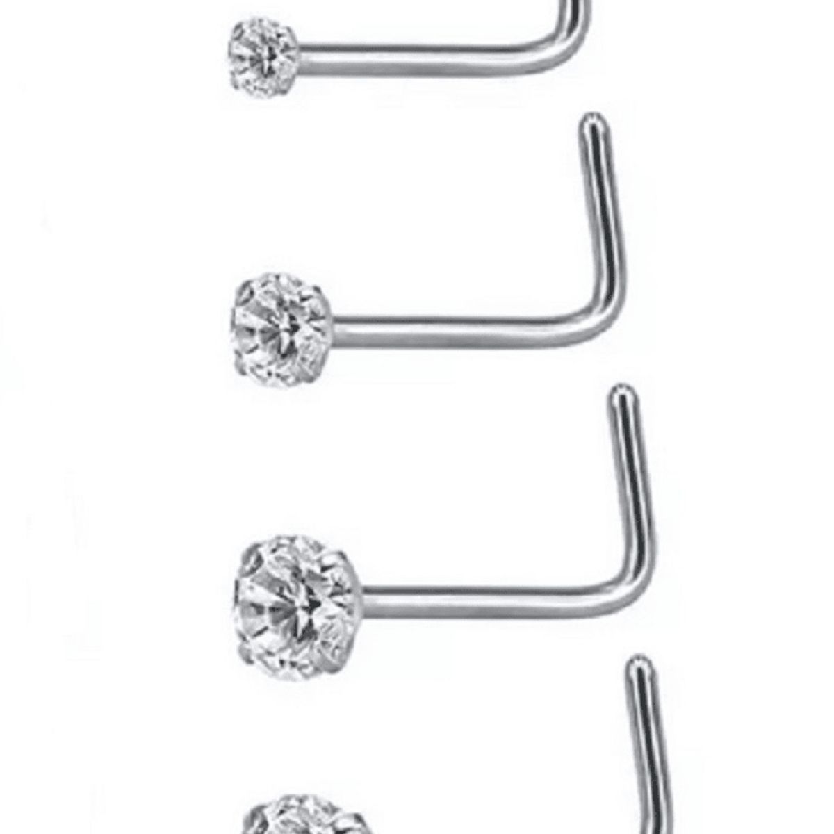 ELBAULDEJUMA - Pack conjunto Set 4 unidades piercing Hipoalergenico forma S o L
