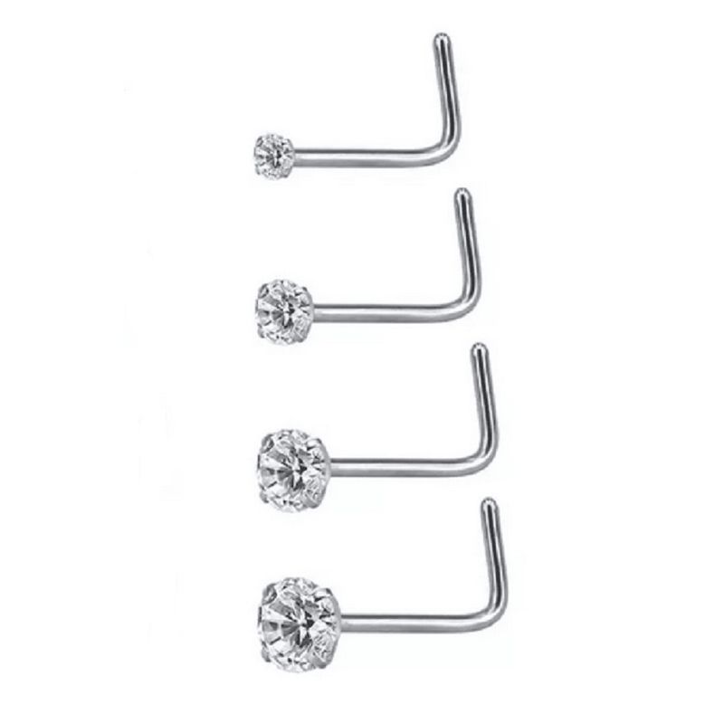 ELBAULDEJUMA - Pack conjunto Set 4 unidades piercing Hipoalergenico forma S o L