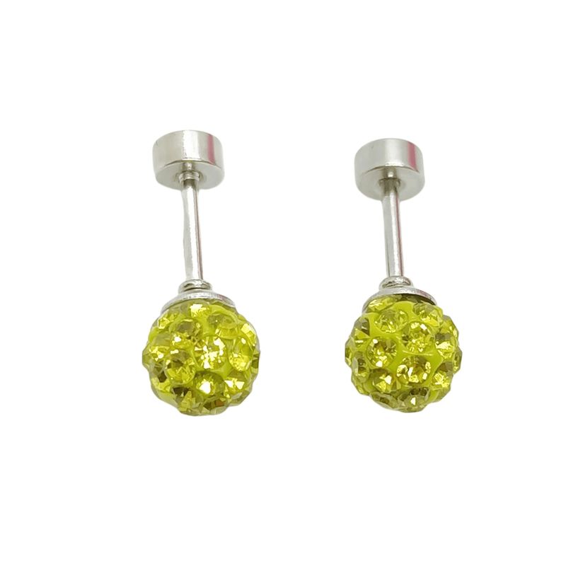 ELBAULDEJUMA - Aros seguridad punto luz bola fuego hipoalergénicos verde