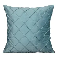 GENERICO - Fundas Para Cojin Tercipelo Rombo Velvet Variedad De Colores - Agua