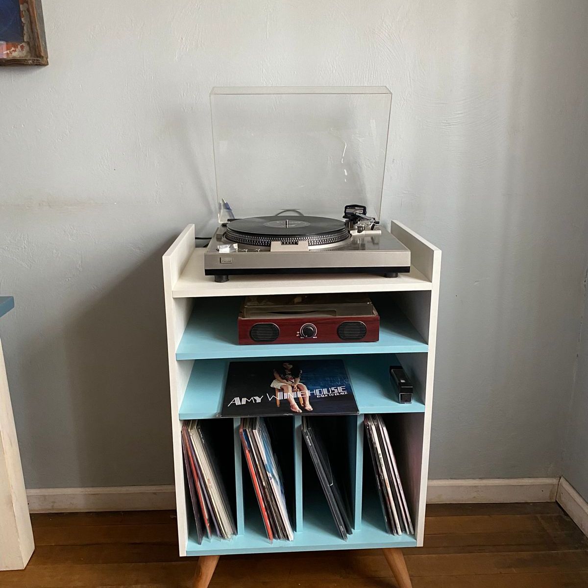 GENERICO - Mueble Rack para vinilos de 60 x 45 x 95