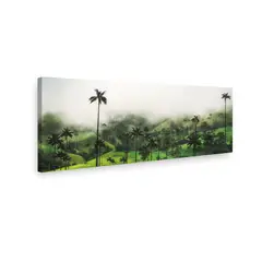 RETELA - Canvas Horizonte Verde y Celestial 90x45 cm