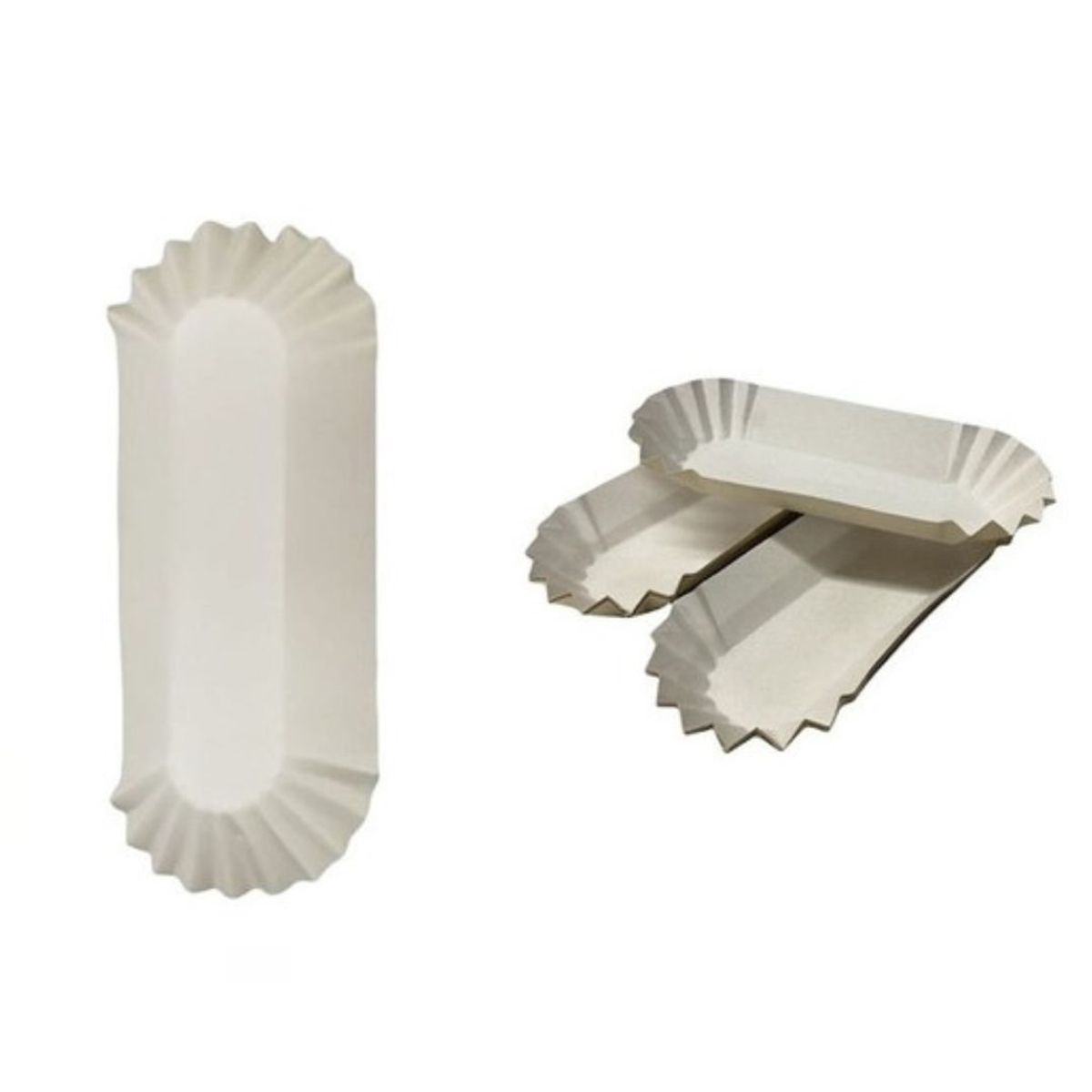 GENERICO - Canoa Porta Completos Hot Dog Pequeña 20x6 500 Unidades