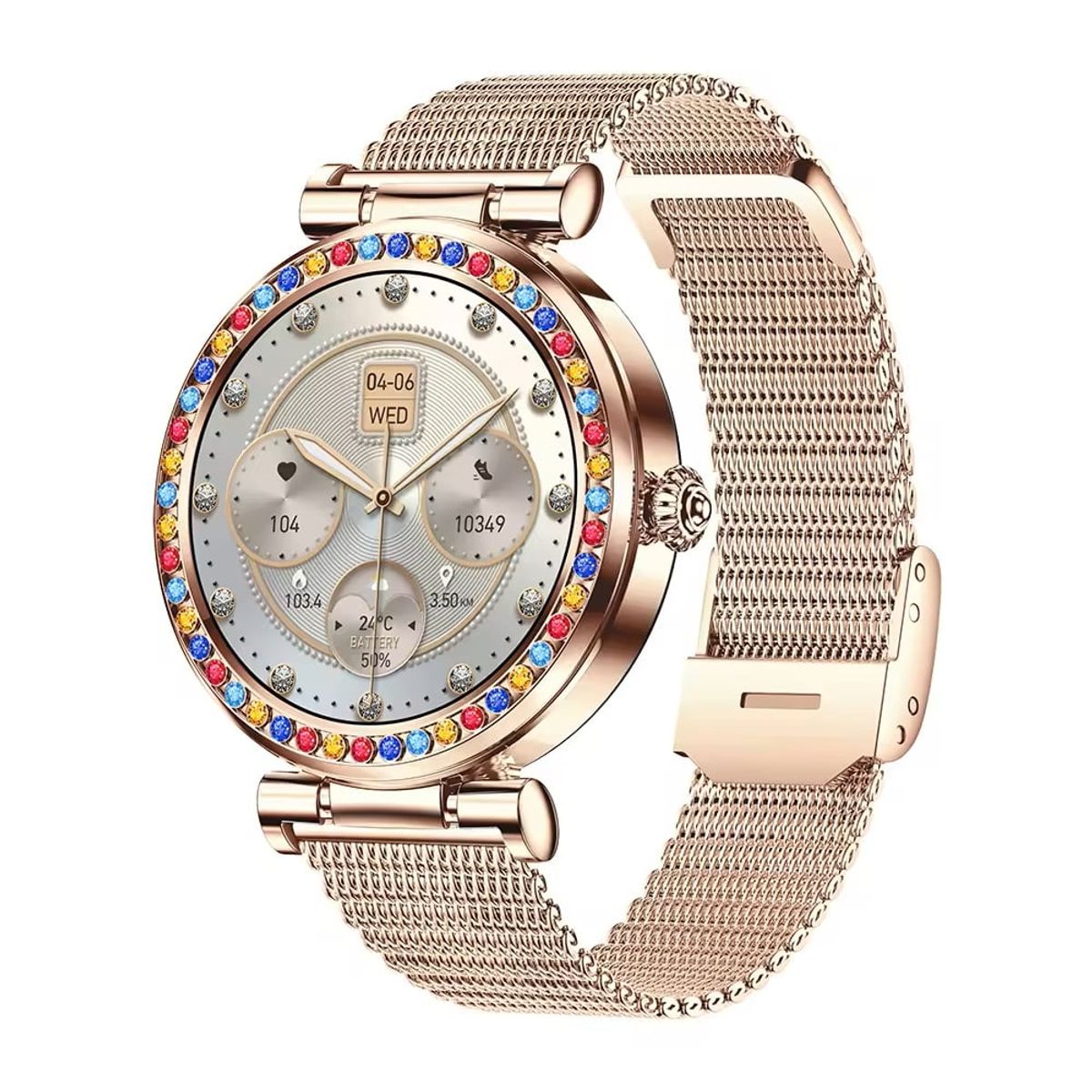 STARTECHOFFICE - Smartwatch de Lujo CF30 Elegancia Conectividad Llamadas Salud Mujer