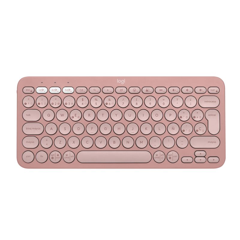 LOGITECH - Teclado Pebble Keys 2 K380 Rose Spanish